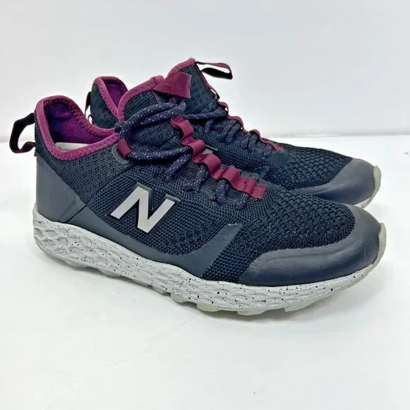 New Balance Fresh Foam Trailbuster Women's Size 8 Black Gray Purple Trails Hike - Picture 1 of 15